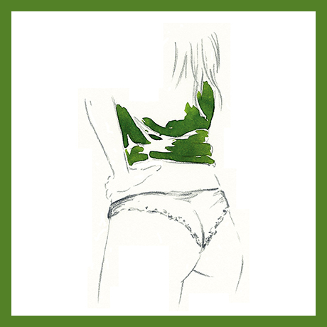 dessin académique, dessin femme, nu artistique, lingerie, vert kaki, Didier Martin, Lausanne
